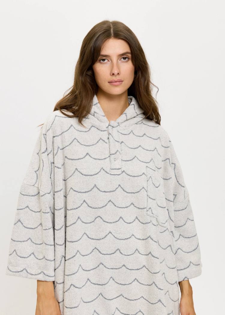 Secondary product image for "Frottéponcho Våg Ecru"