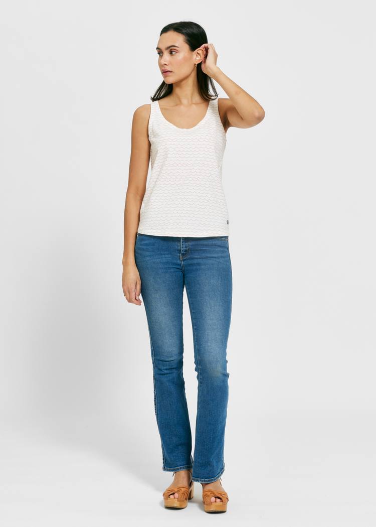 Secondary product image for "Melina Topp Våg Offwhite"