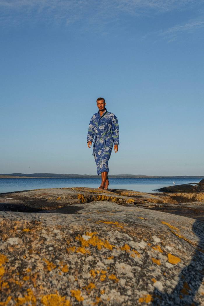 Secondary product image for "Bathrobe Sockertång Blue Unisex"