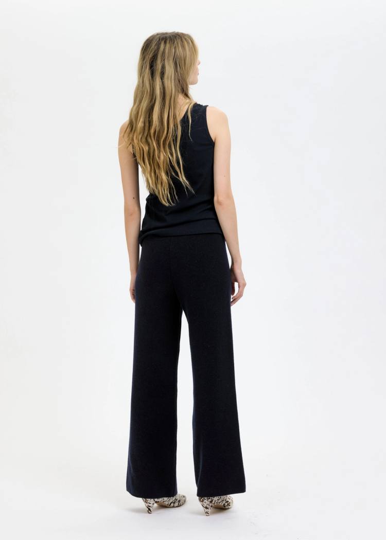 Secondary product image for "Klippa Stickad Byxa Navy"