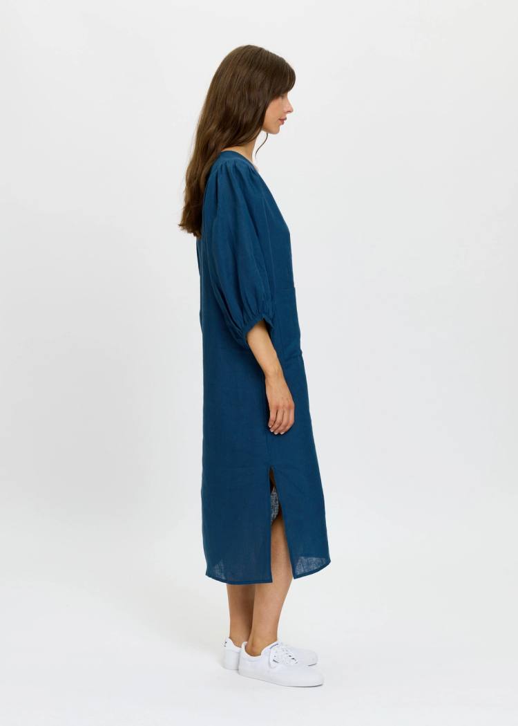 Secondary product image for "Casandra Dress Linen Natural"