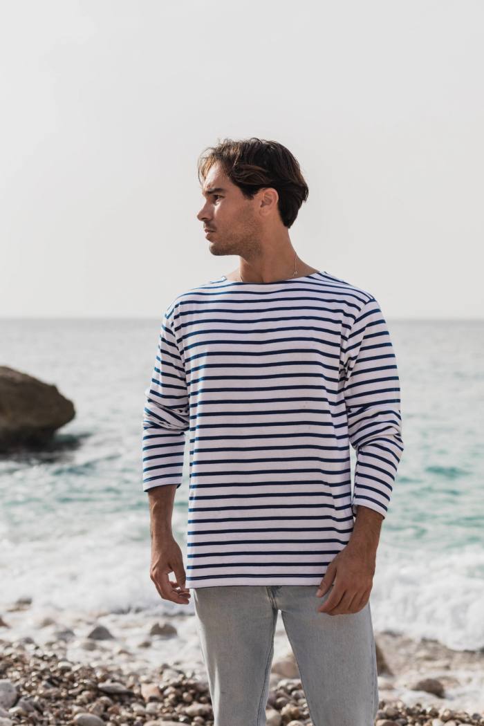 Secondary product image for "Marin Stripe White Blue Unisex"