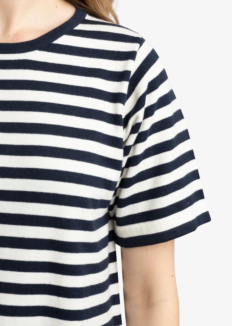 Secondary product image for "Astrid Knitted Dress Stripe Navy"