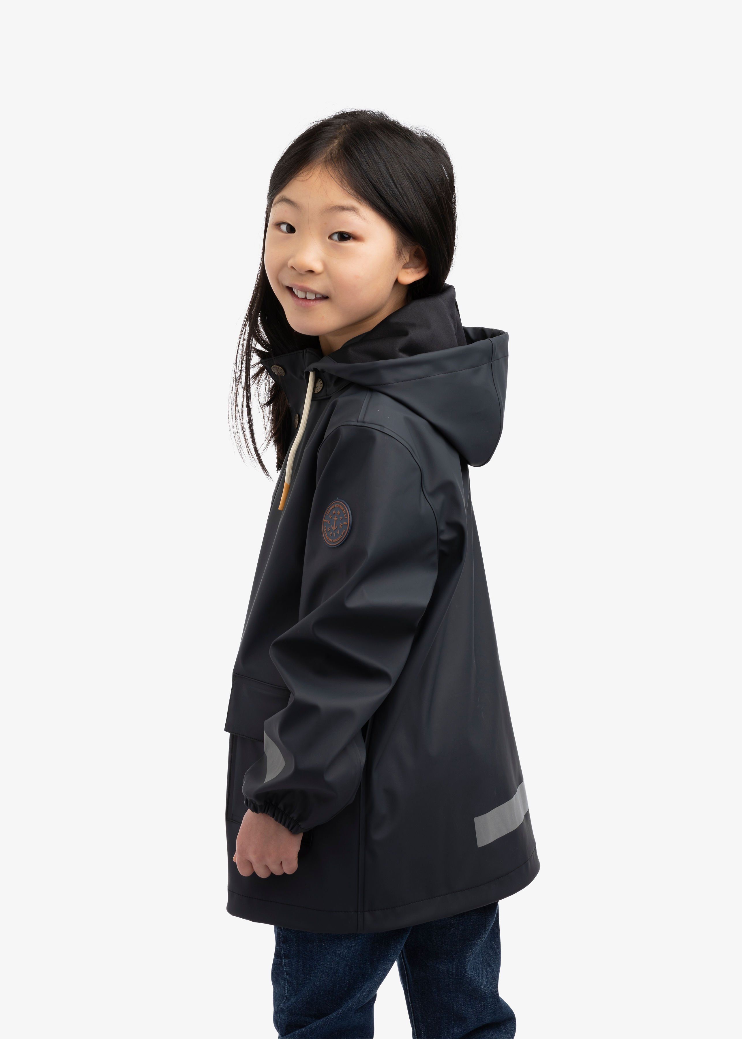 Childrens navy outlet raincoat