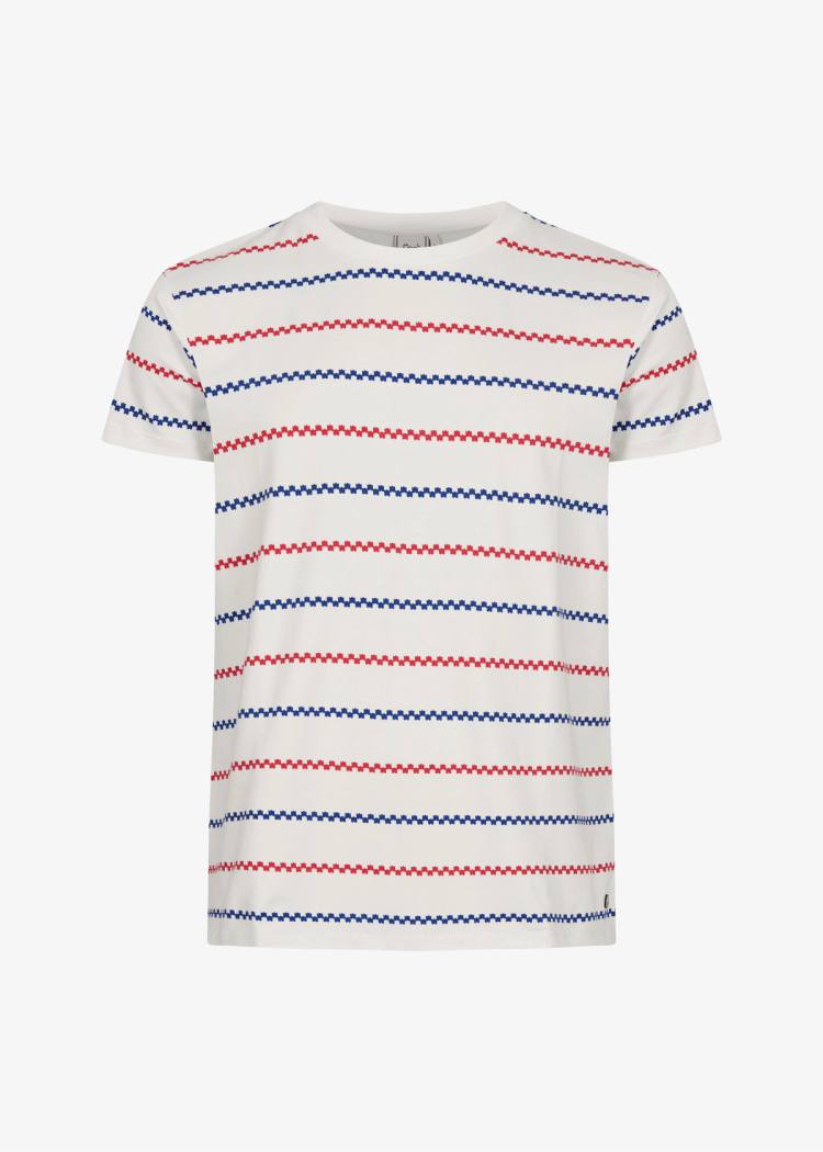 Secondary product image for "T-shirt Käringön Stripe Offwhite"
