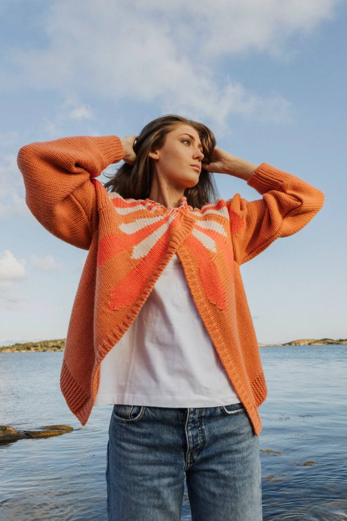 Secondary product image for "Bohus Cardigan Peach"