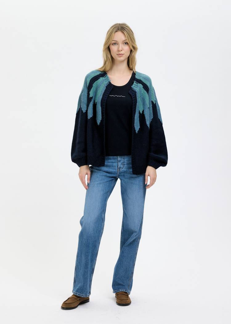 Secondary product image for "Bohus Cardigan navy"