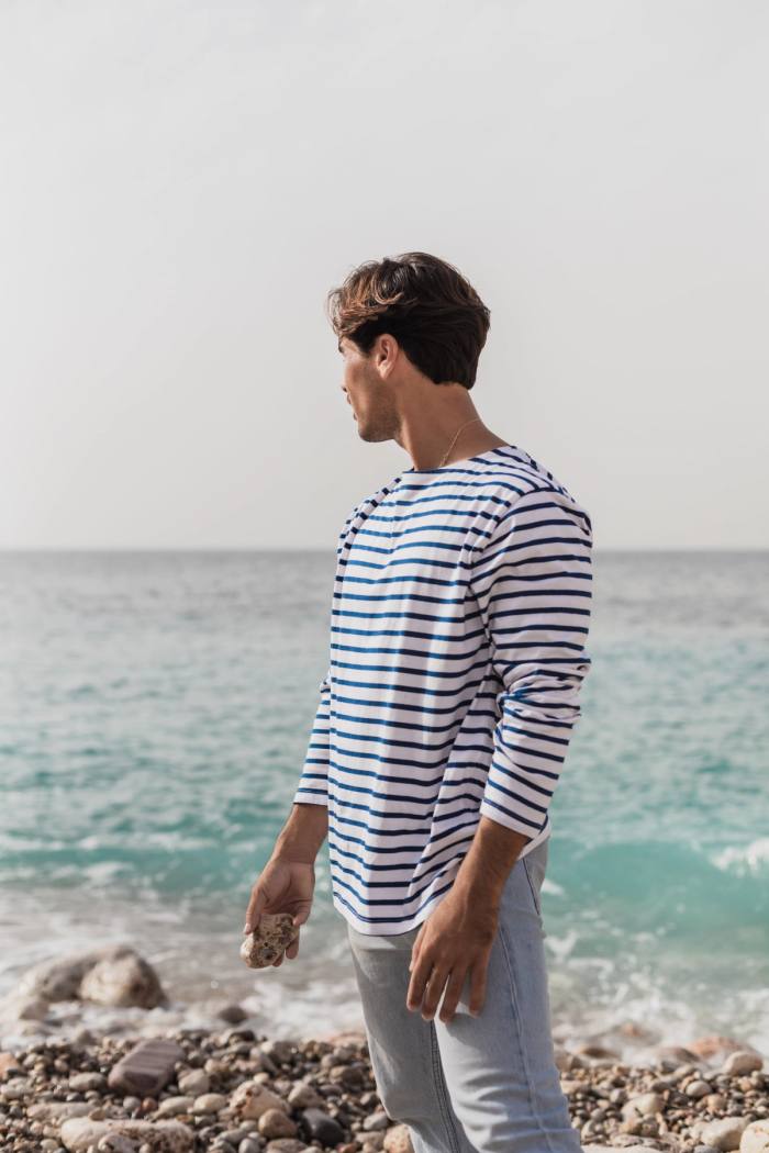 Secondary product image for "Marin Stripe White Blue Unisex"