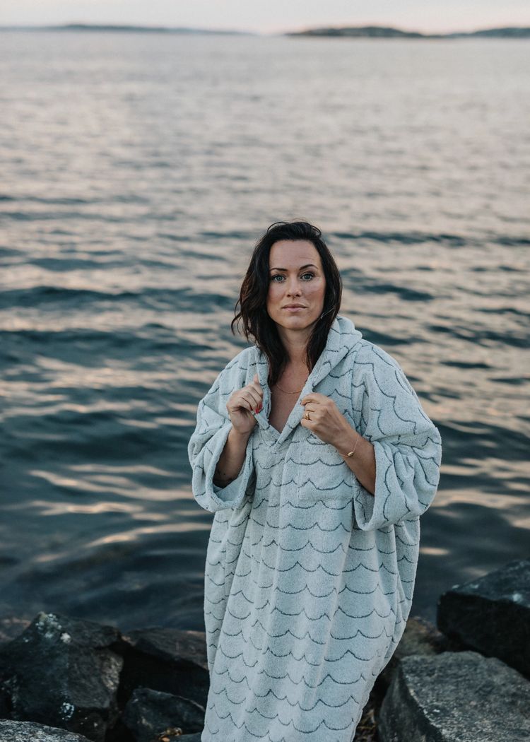 Secondary product image for "Frottéponcho Vågen"