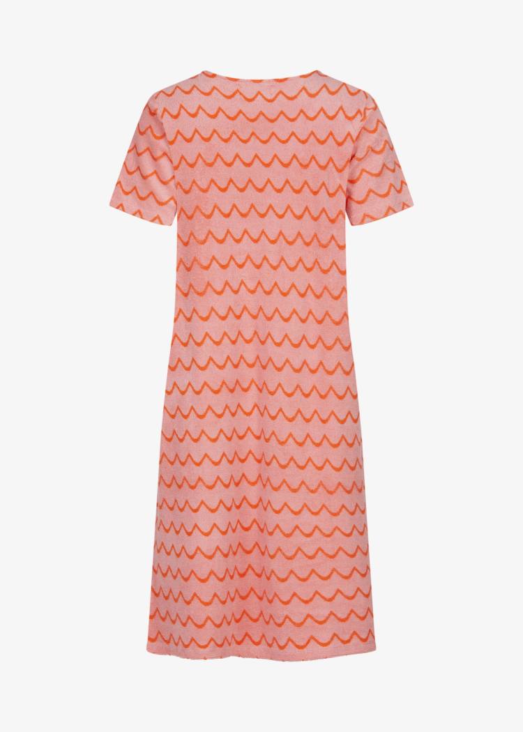 Secondary product image for "Hilda Terry Dress Wave Pink Orange
"