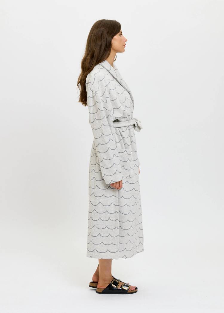 Secondary product image for "Bathrobe Wave Ecru Woman"