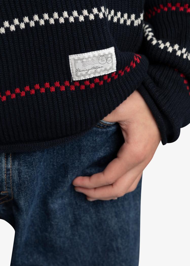 Secondary product image for "Käringötröja Stickad Marinblå"