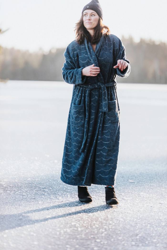 Secondary product image for "Bathrobe Wave Petrol"