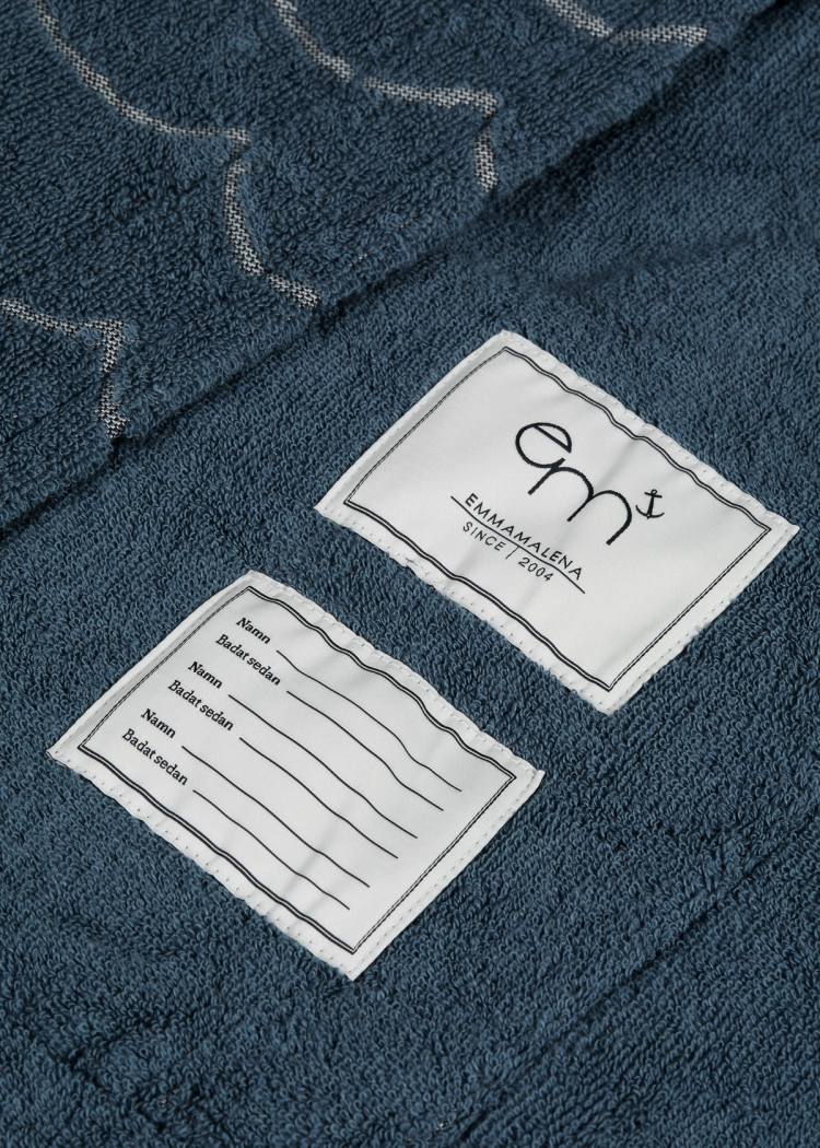 Secondary product image for "Bathrobe Ladies Wave Petrol"