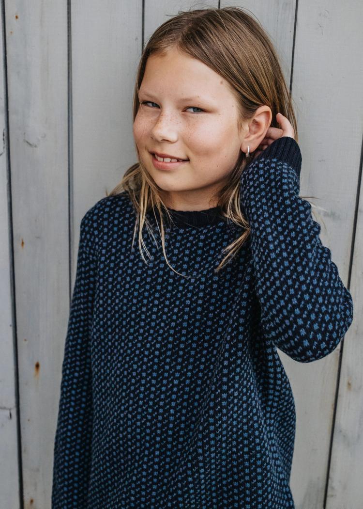 Secondary product image for "Vallerö Knit Sweater Kids Navy"