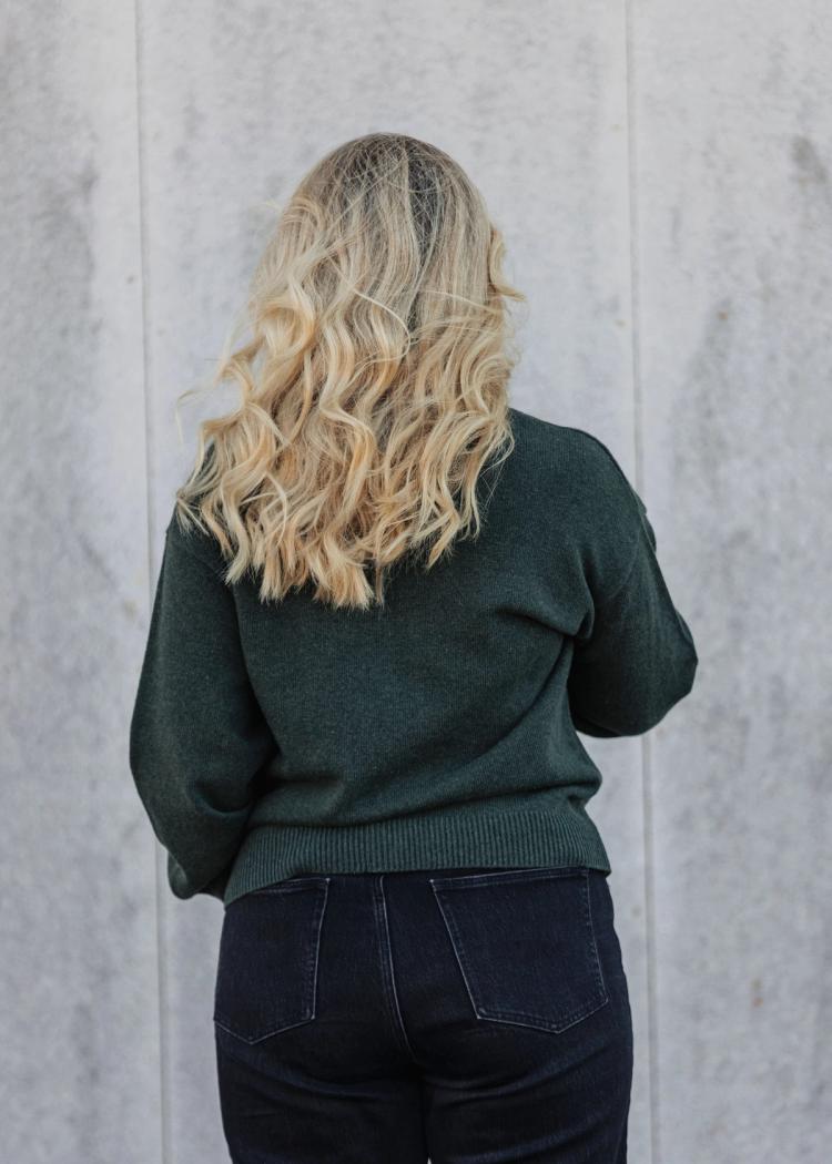Secondary product image for "Signe Cardigan Green"