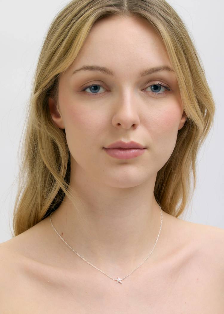 Secondary product image for "Necklace Starfish Silver"