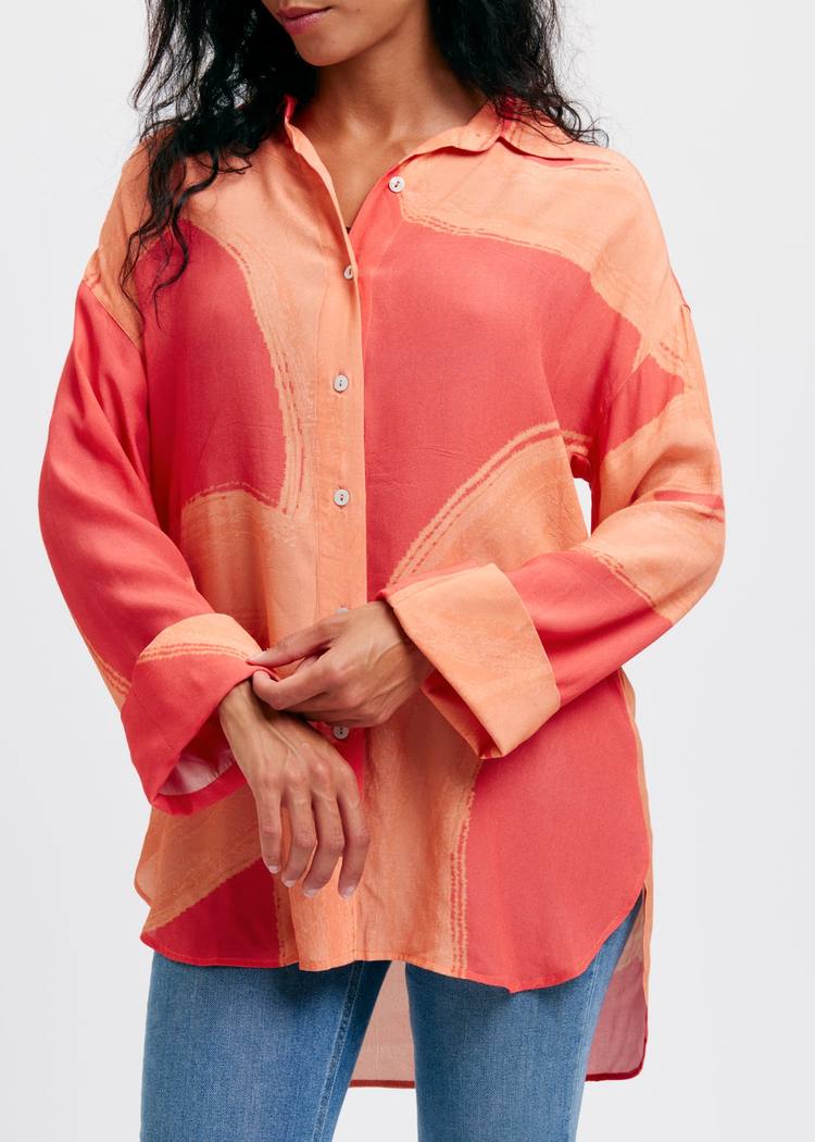 Secondary product image for "Melli Skjorta Ocean Line peach"