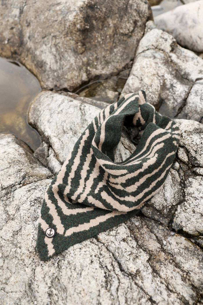 Secondary product image for "Scarf Sex Laxar Stickad Brun"