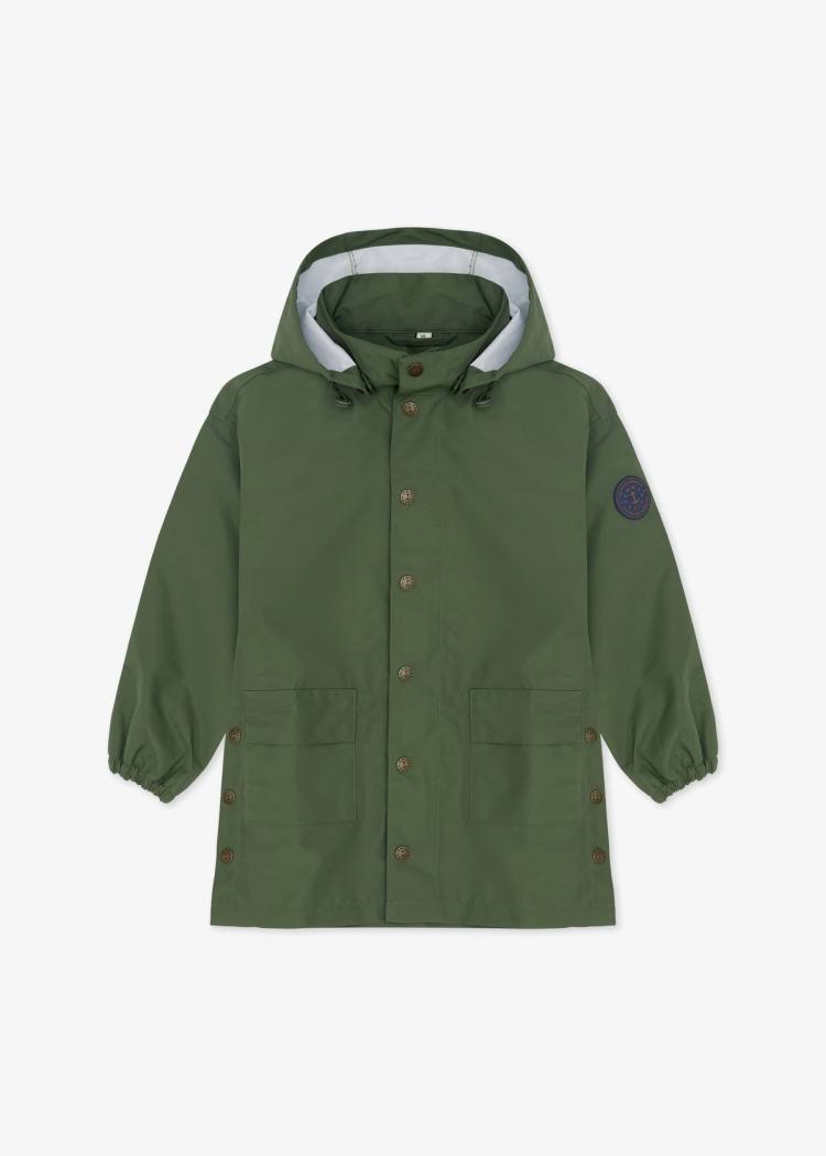 Secondary product image for "GBG Regnponcho Khaki Grön Barn"