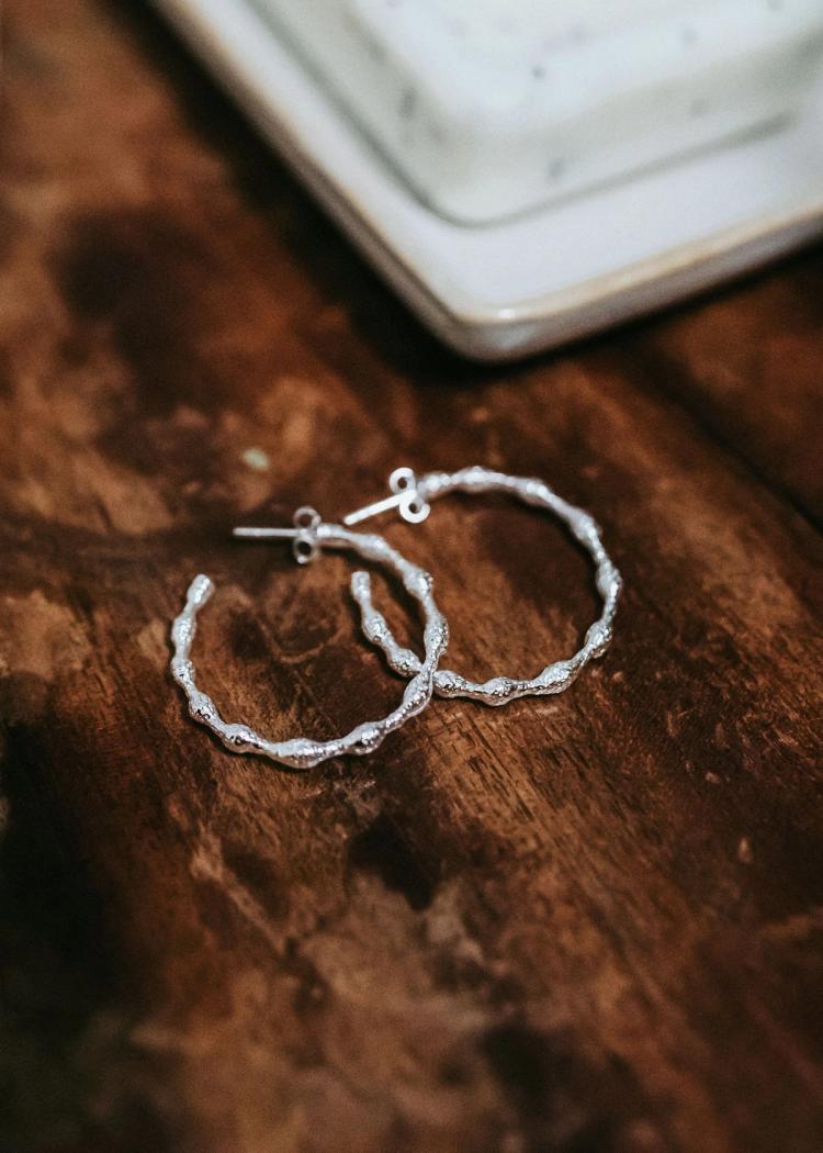 Secondary product image for "Tång Örhänge 30 mm Silver"