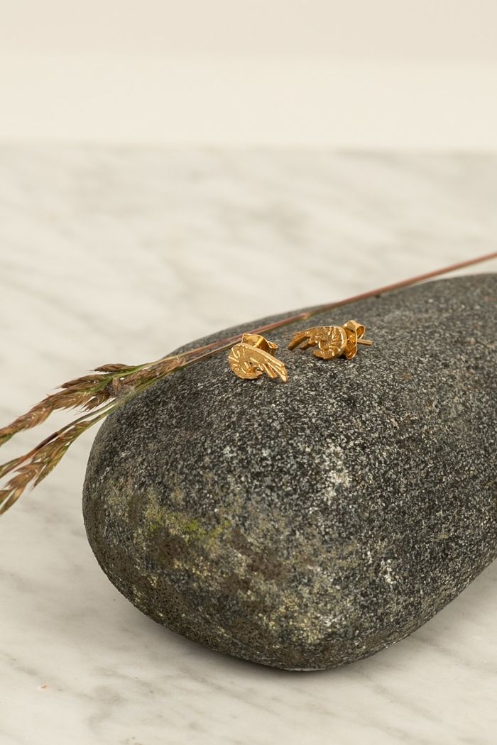 Secondary product image for "Örhänge Räka Guld"