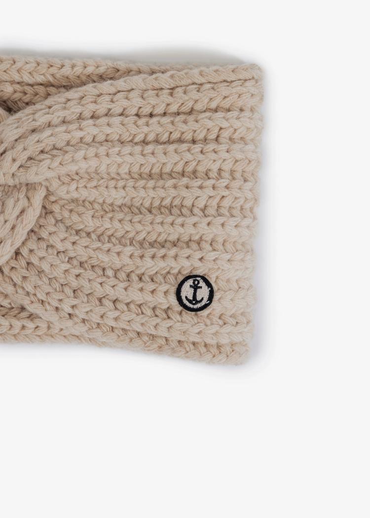 Secondary product image for "Stickat Pannband Beige"