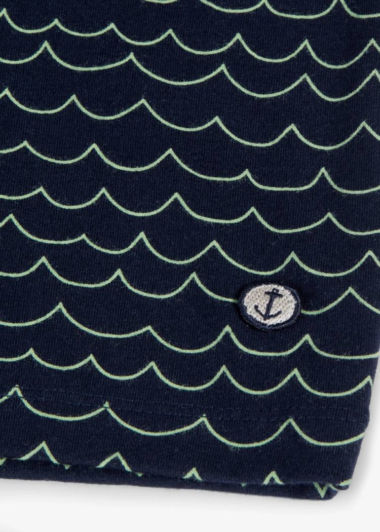 Secondary product image for "T-shirt Våg Marinblå"