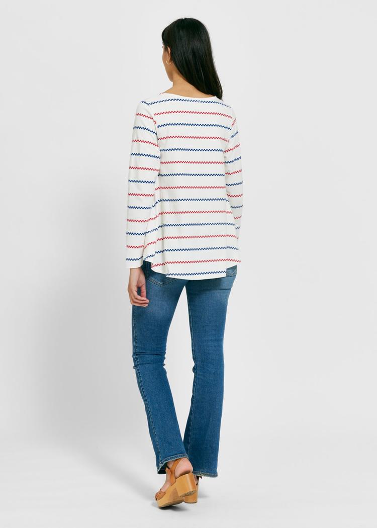 Secondary product image for "Bonnie Blouse Käringön Stripe Offwhite"