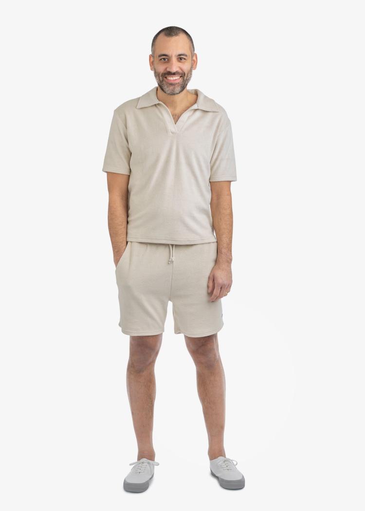 Secondary product image for "Strandshorts Frotté Ecru"