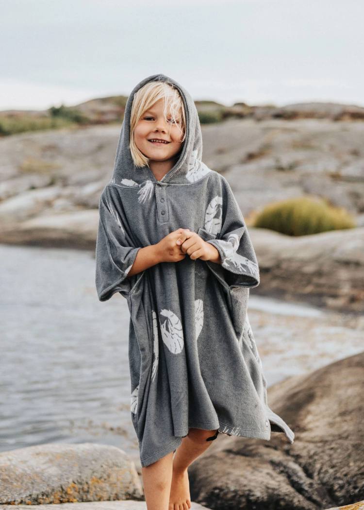 Secondary product image for "Terry Poncho Kids Shrimp"