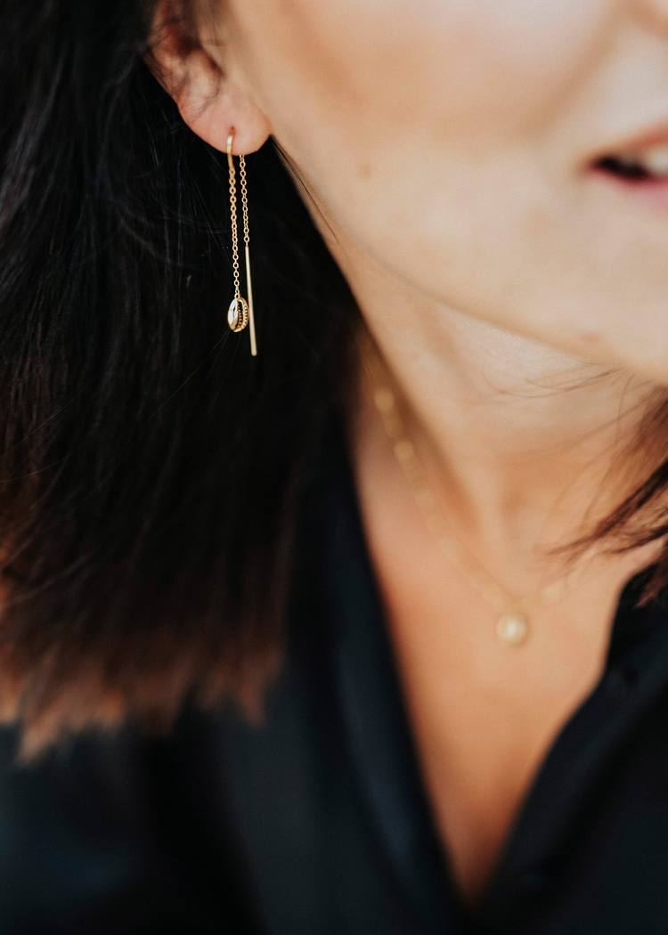 Secondary product image for "Earring Beach Shell Gold"