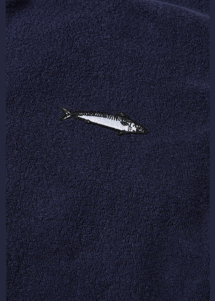 Secondary product image for "Frotteponcho Marinblå"