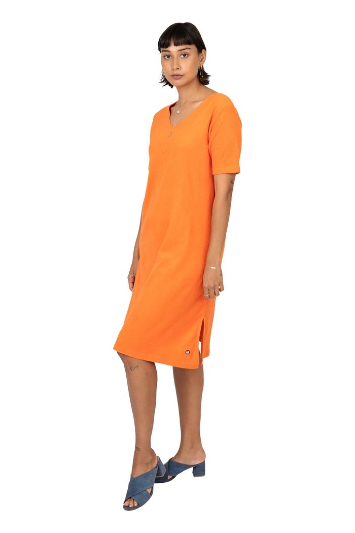 Secondary product image for "Hilda Frottéklänning Orange"