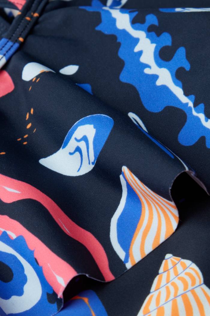 Secondary product image for "Livia Ruffles Baddräkt Snäcka & Tång Barn"