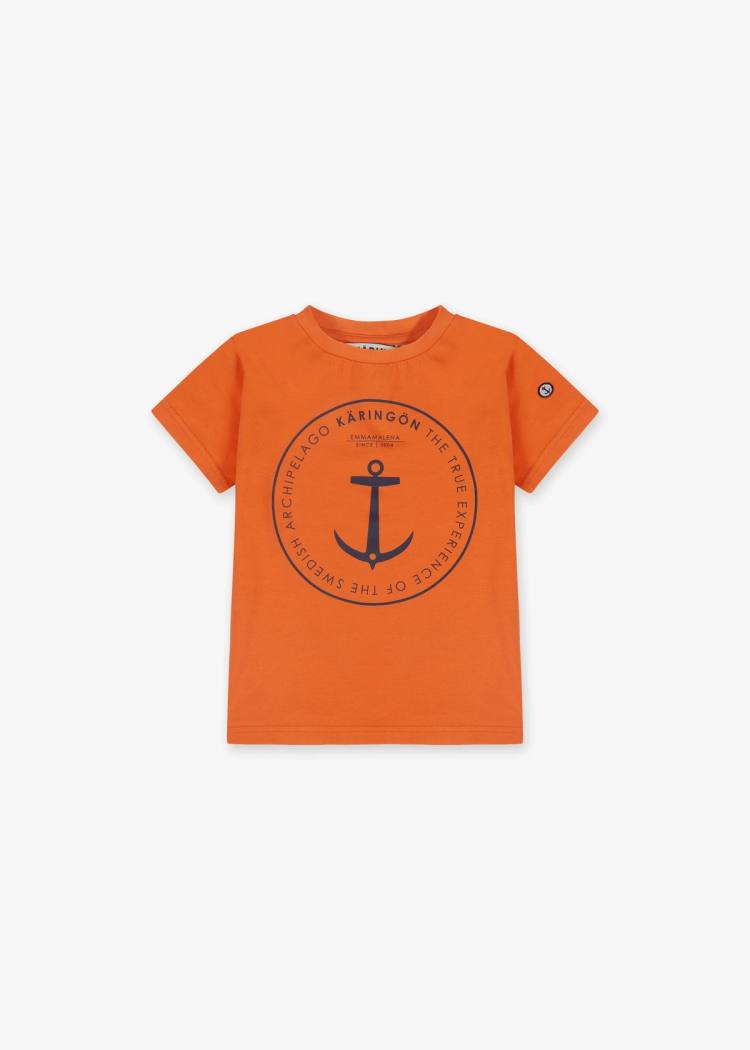 Secondary product image for "T-shirt Käringön Tvättad Orange Barn"
