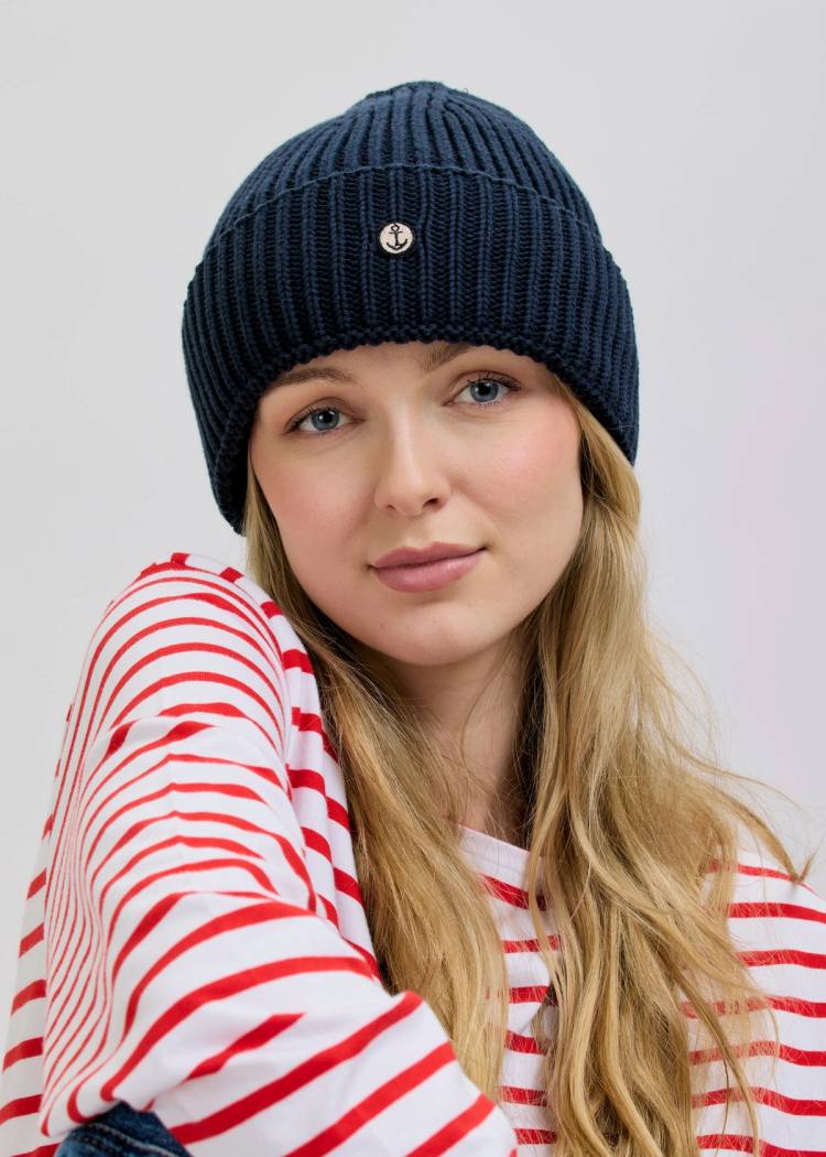 Secondary product image for "Fishermen Beanie Navy Cotton"