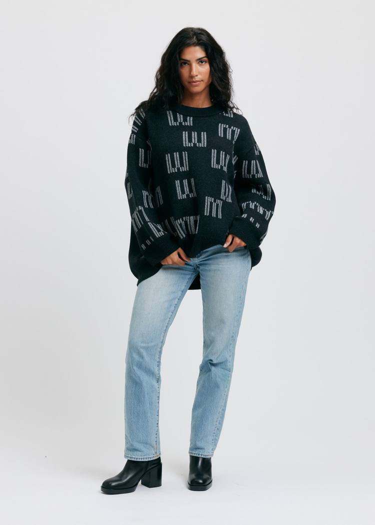 Secondary product image for "EM Knitted Sweater Black"