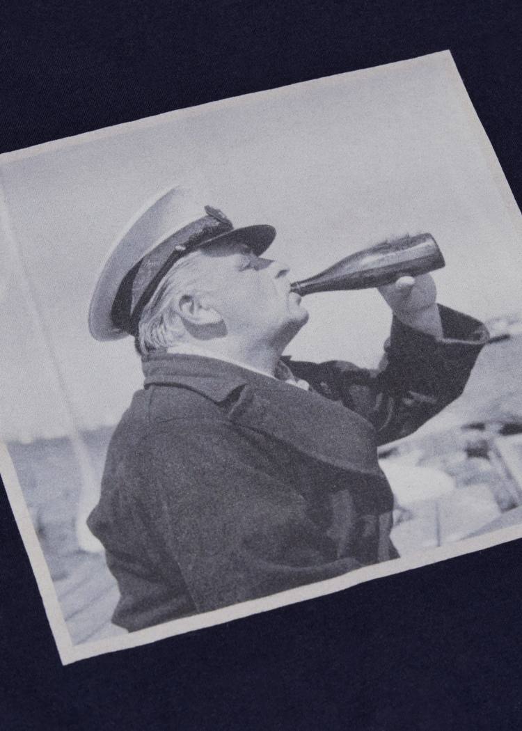 Secondary product image for "T-shirt Evert Skål Navy"