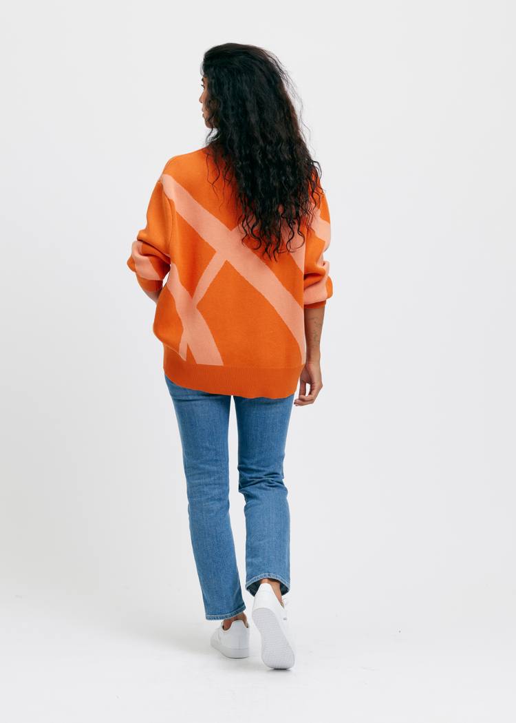 Secondary product image for "Brygg Knit Sweater Peach"