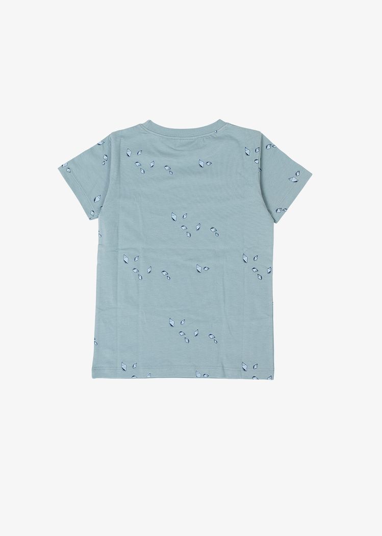 Secondary product image for "T-shirt Barn Mini Snäcka Granitblå"