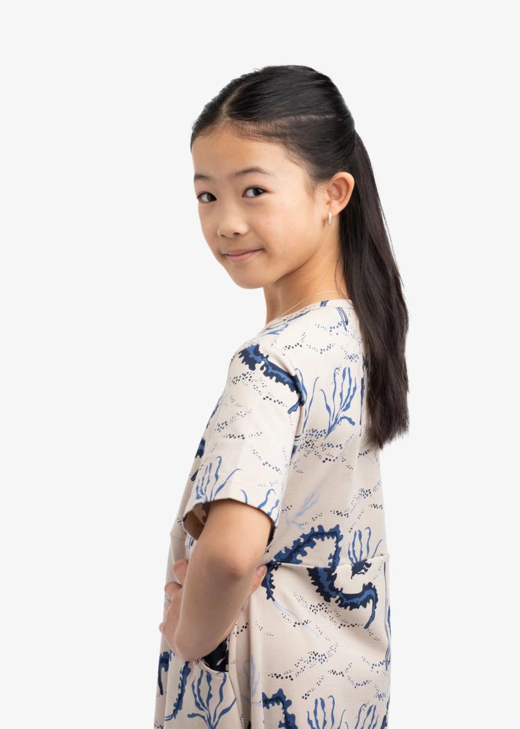 Secondary product image for "Moa Dress Kids Seaweed Beige"