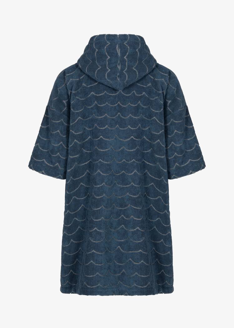 Secondary product image for "Terry Poncho Wave Petrol Long Sleeve"