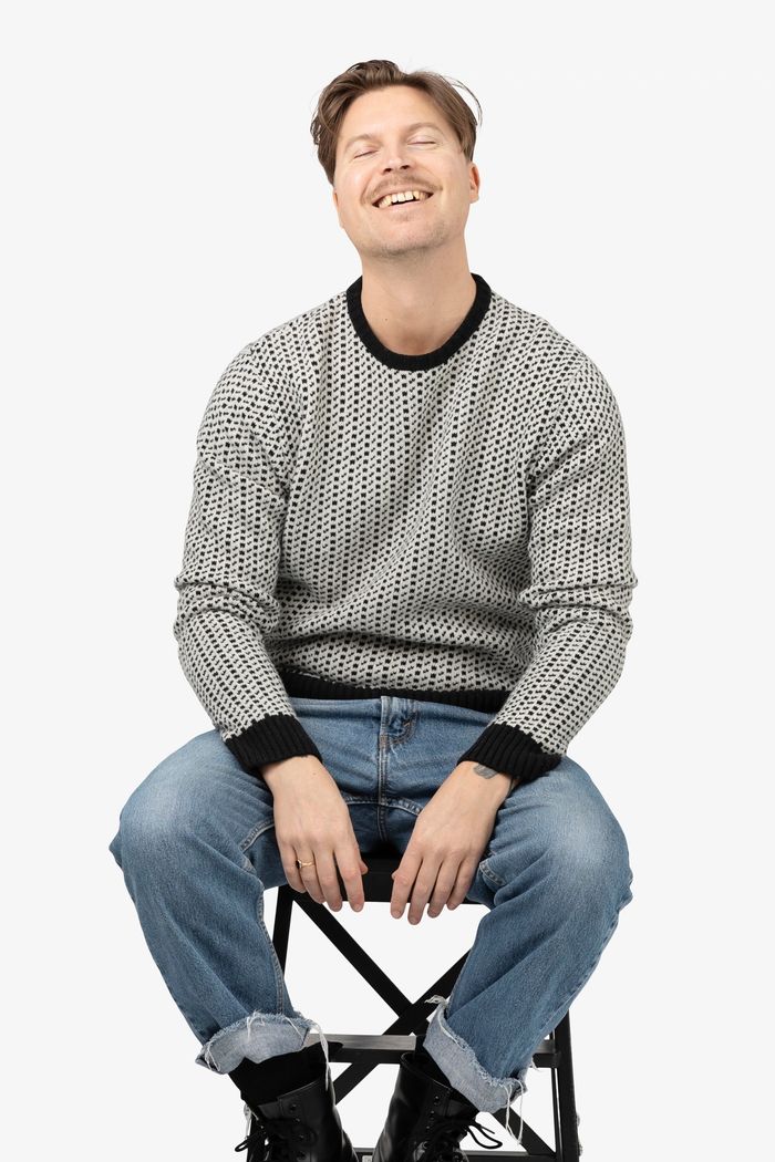Secondary product image for "Evert Stickad Fiskartröja"