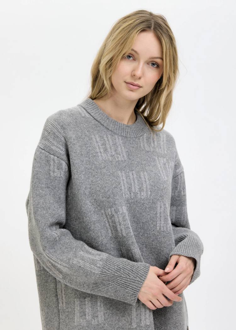 Secondary product image for "EM Stickad Tröja Greymelange"