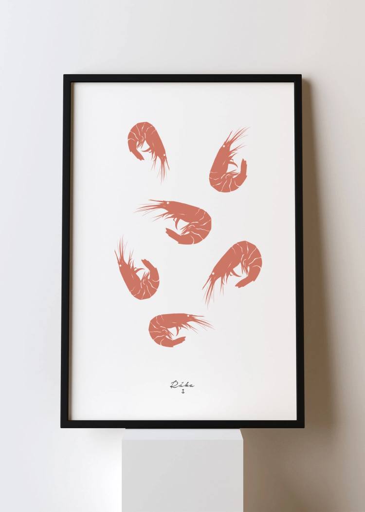 Secondary product image for "Poster Räka A3+"