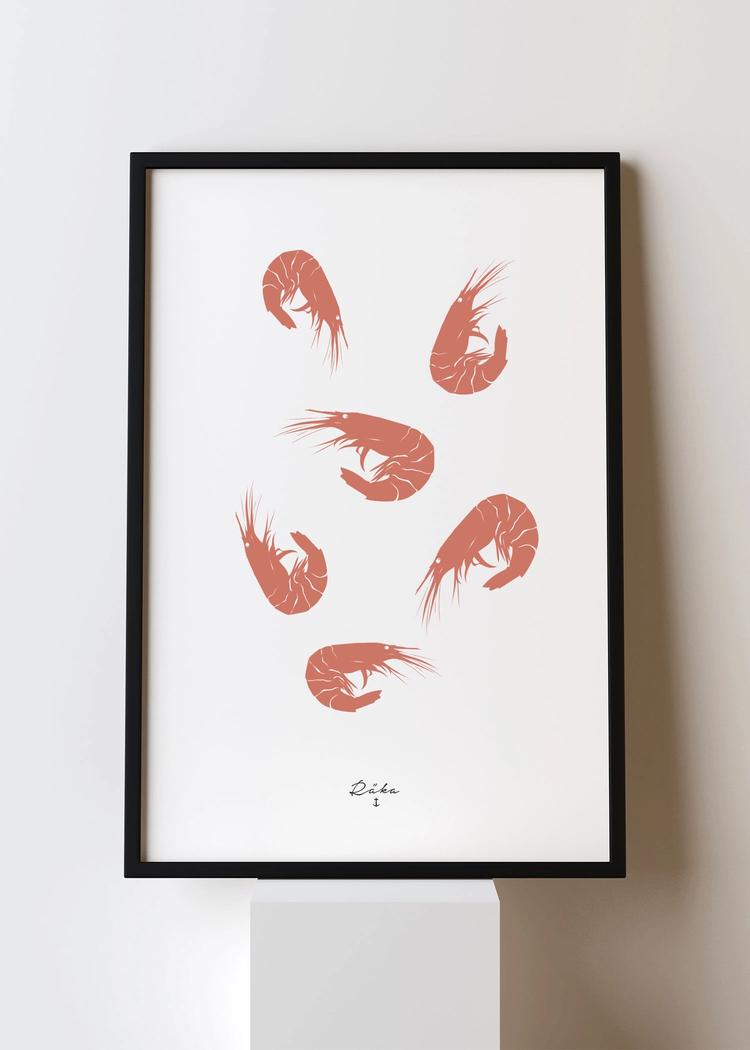 Secondary product image for "Poster Räka"