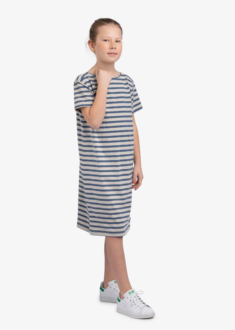 Secondary product image for "Mini Paulette Dress Stripe Blue Sand"
