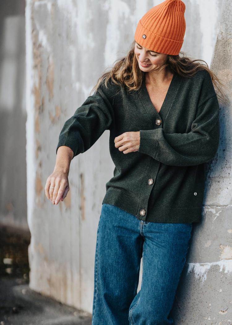 Secondary product image for "Signe Cardigan Green"