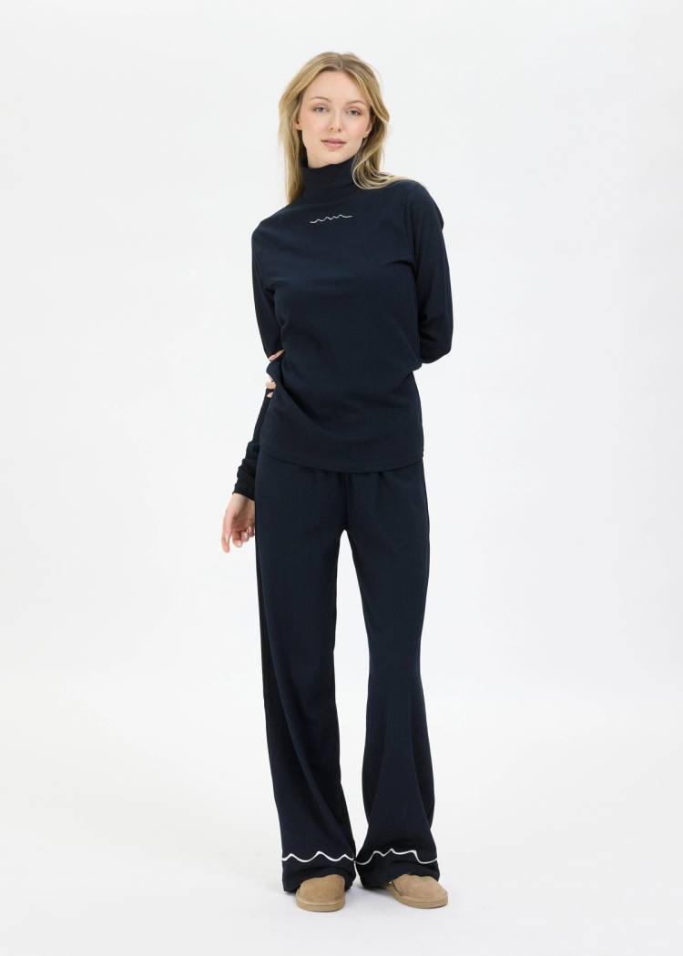 Secondary product image for "Byxa Ribb Windy Wave Navy"